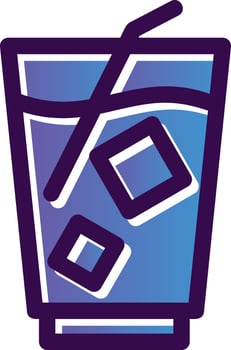 Milkshake Vector Icon Design