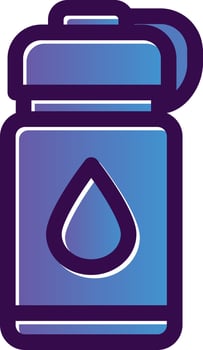Water Bottles Vector Icon Design