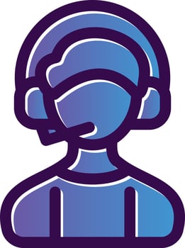 Commentator Vector Icon Design