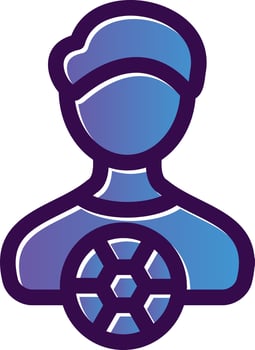 Player Vector Icon Design