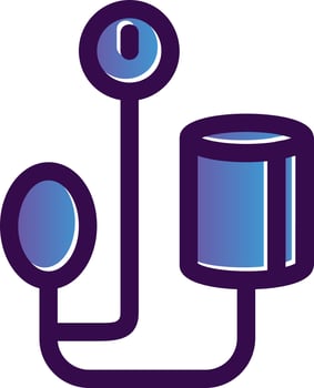 Blood Pressure Gauge Vector Icon Design