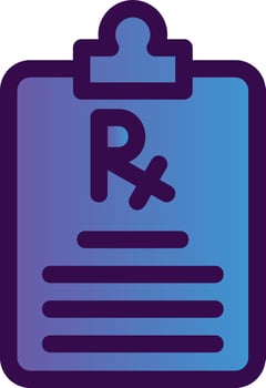 Prescription Vector Icon Design