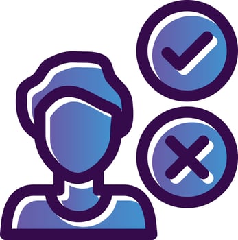 Decision Making Vector Icon Design