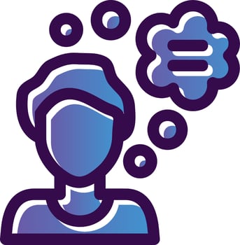 Thinking Vector Icon Design