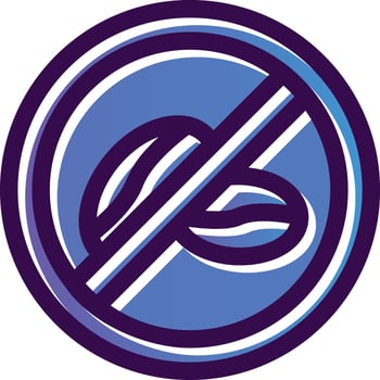 No Caffeine Vector Icon Design