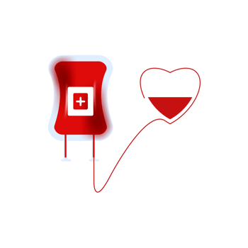 Realistic world blood donor design concept png