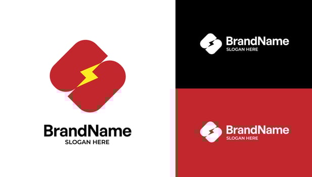 abstract modern minimalist logo design template for any purpose vector