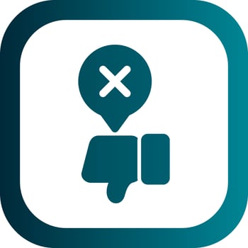 Disagree Vector Icon Design