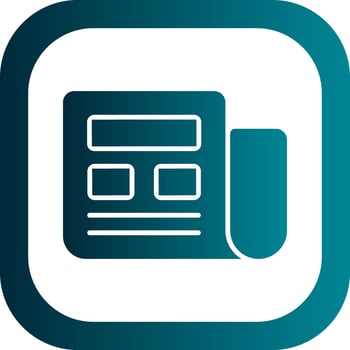 Newspaper Vector Icon Design