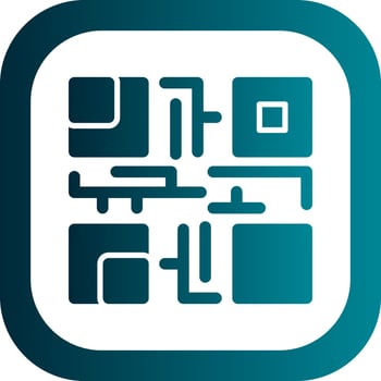 QR Code Vector Icon Design