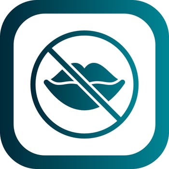 No Speak Vector Icon Design
