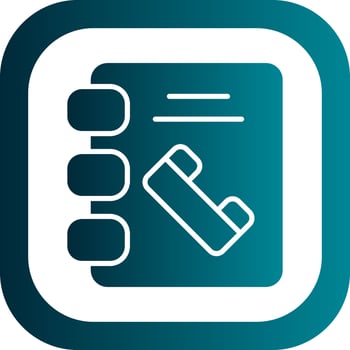 Phonebook Vector Icon Design