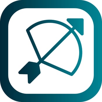 Bow Arrow Vector Icon Design