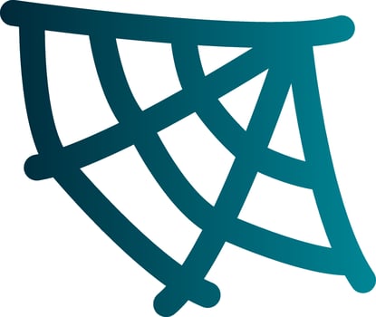Spider Web Vector Icon Design