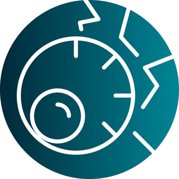 Scary Eyeball Vector Icon Design