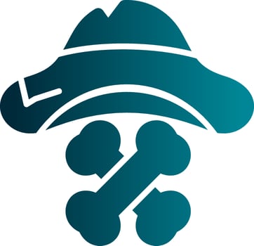 Pirate Hat Vector Icon Design