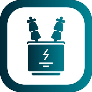 Power Transformer Vector Icon Design