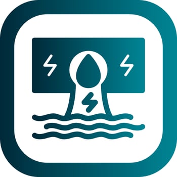 Hydroelectricity Vector Icon Design