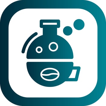 Coffee Science Vector Icon Design