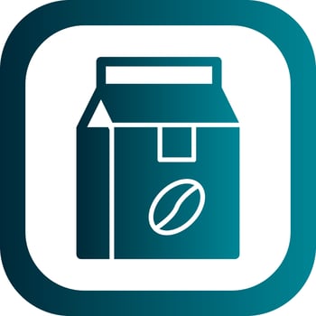 Coffee Bag Vector Icon Design