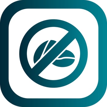 No Caffeine Vector Icon Design