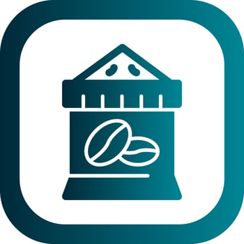 Coffee Sack Vector Icon Design