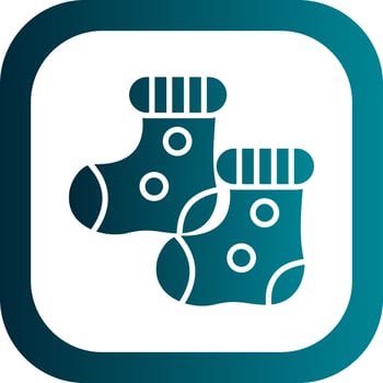 Baby Socks Vector Icon Design