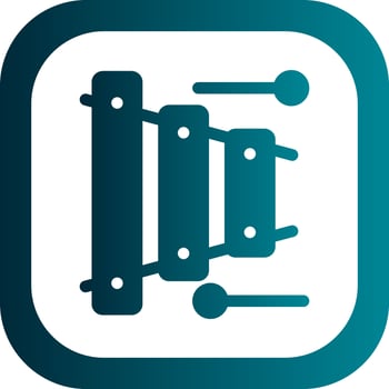 Xylophone Vector Icon Design