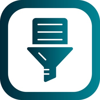 Data Filtering Vector Icon Design