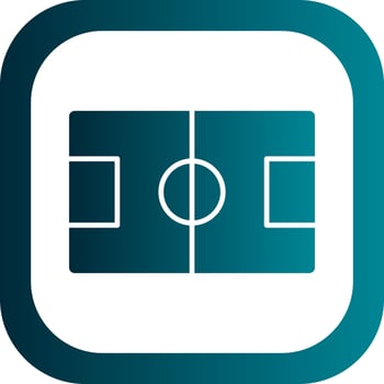 Football Field Vector Icon Design