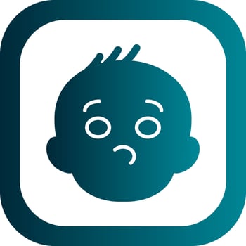Baby Boy Vector Icon Design