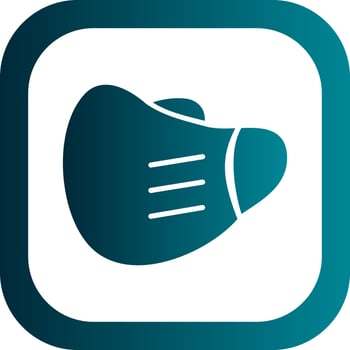 Face Mask Vector Icon Design