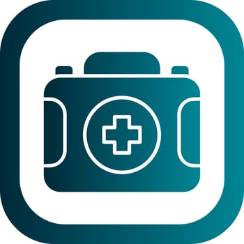 First Aid Kit Vector Icon Design