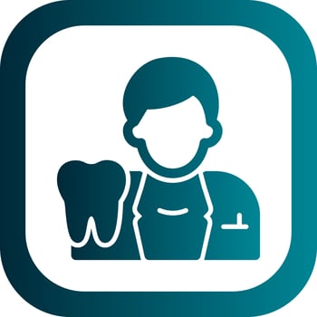 Male Dentist Vector Icon Design