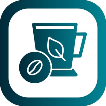 Mint Coffee Vector Icon Design