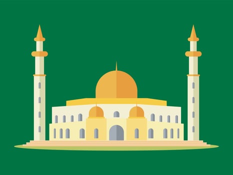 mosque vector islamic banner template