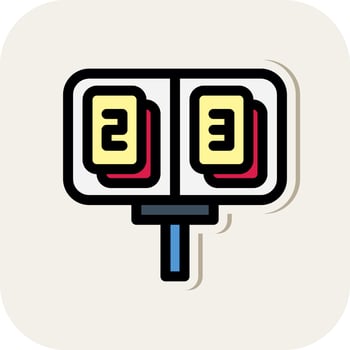 Scoreboard Vector Icon Design