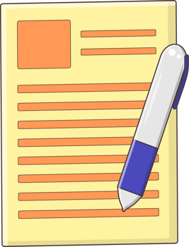 ballpoint and paper png