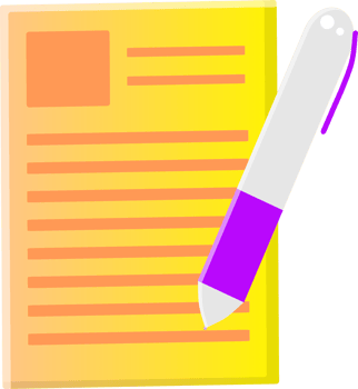 paper page and pen png