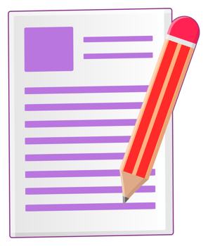 pencil and paper clipart png