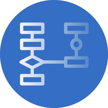 Flowchart Vector Icon Design