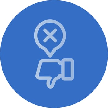 Disagree Vector Icon Design