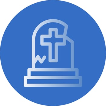 Tombstone Vector Icon Design