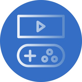 Game Streaming Vector Icon Design