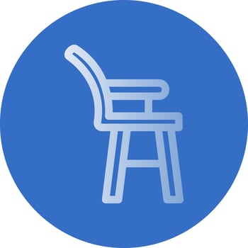 High Chair Vector Icon Design