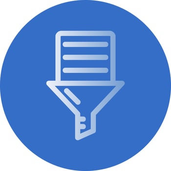 Data Filtering Vector Icon Design