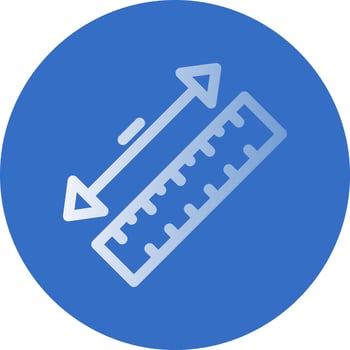 Measuring Tape Vector Icon Design