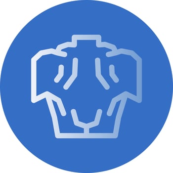 Back Muscle Vector Icon Design