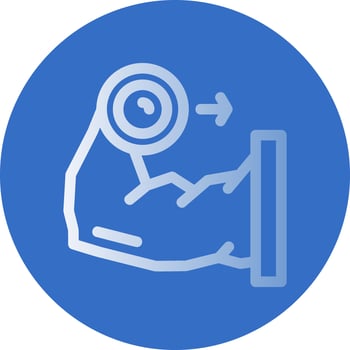 Weightlifter Vector Icon Design