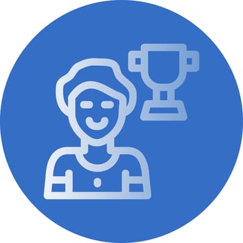 Achieving Goals Vector Icon Design